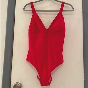 Red One Piece Swimsuit - NEW with tags and protection.